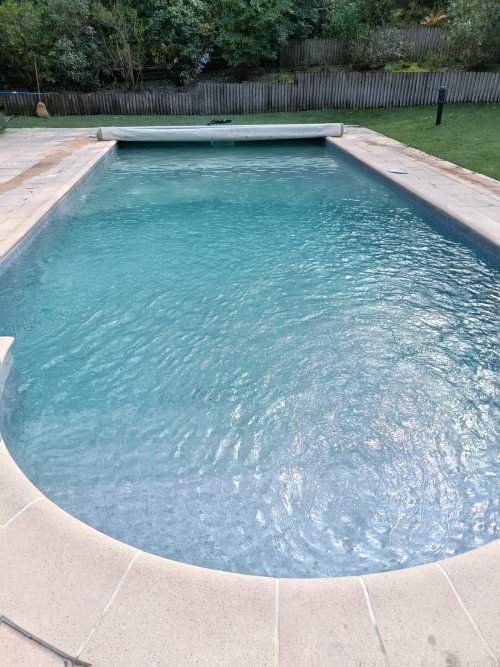 Chantier à Lacanau : pose d’un liner piscine 95/100ème 3D relief